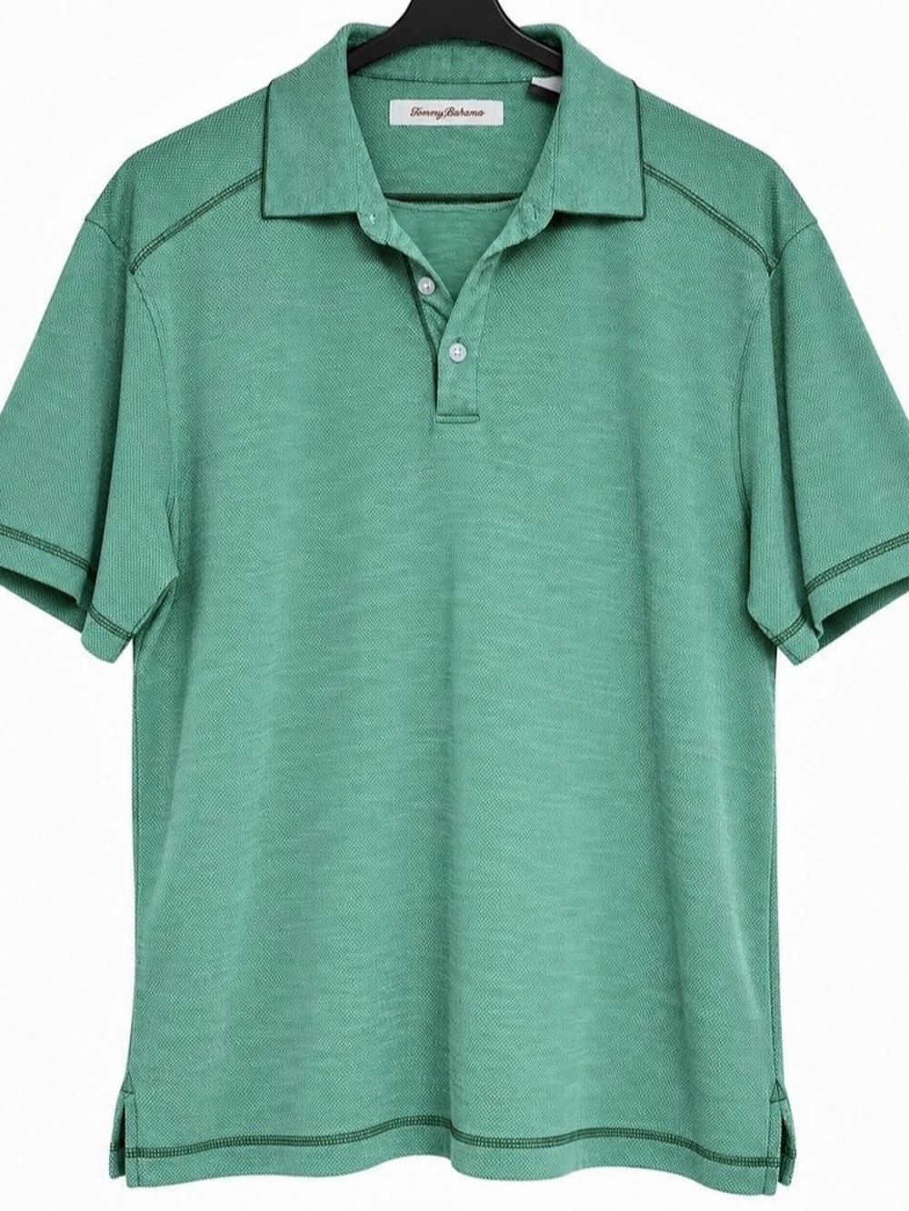 Tommy Bahama Men's Polo Shirt in Green Size Large Like New